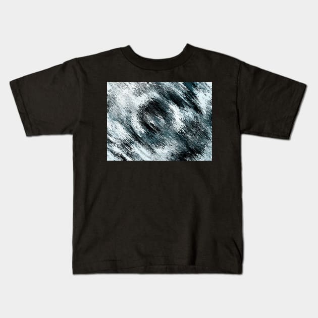 Blue Swirl Kids T-Shirt by SpieklyArt